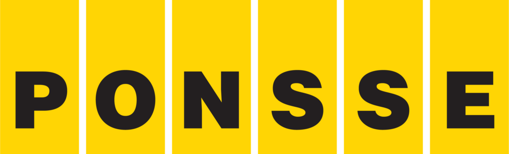 Ponsse-logo - Ponsselle myönnettiin Mainio-koulutustyöpaikkakumppani -sertifikaatti.